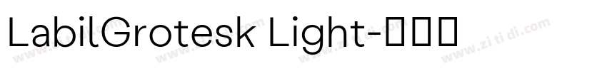 LabilGrotesk Light字体转换